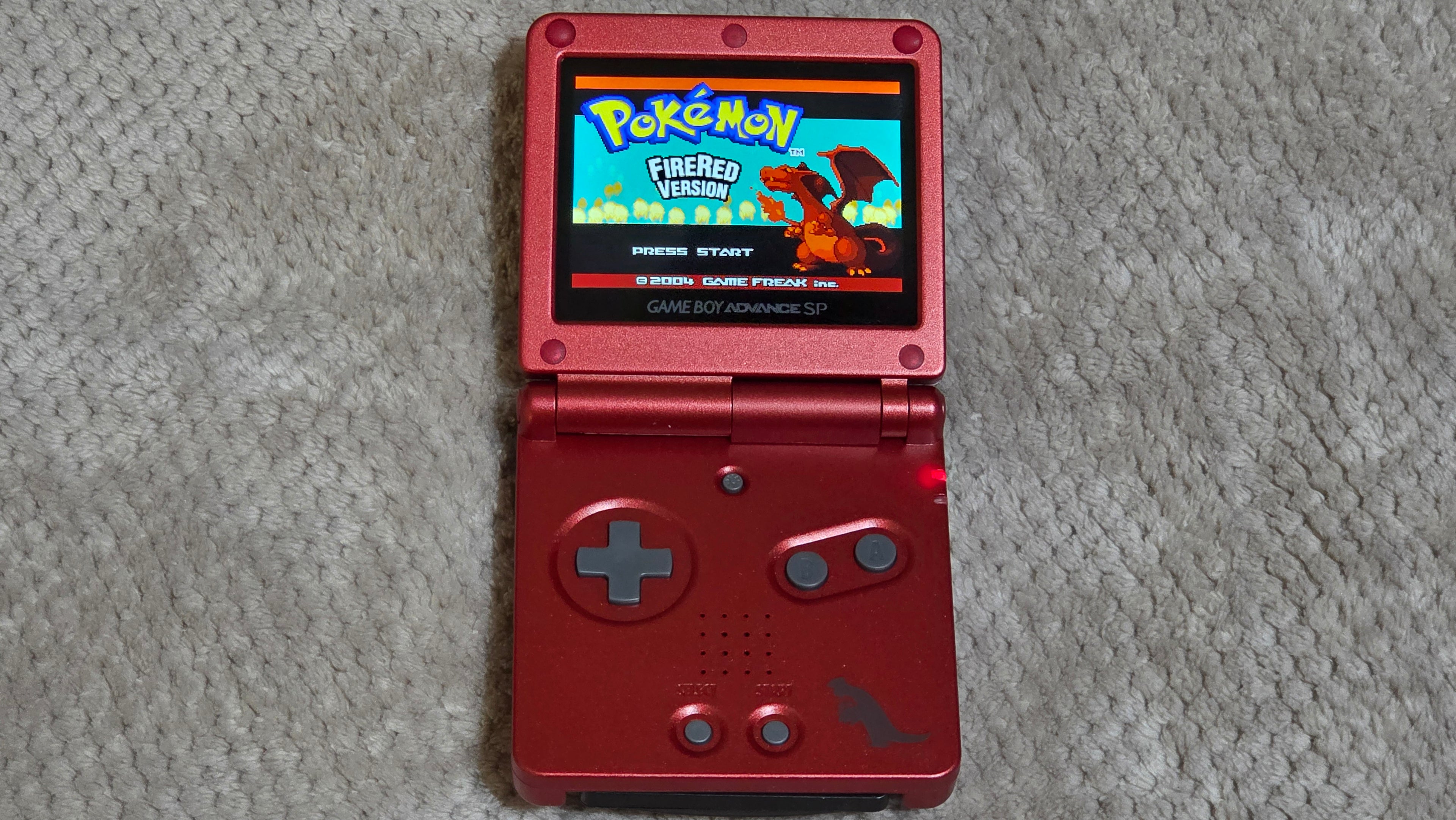 Gba Sp.  Pokemon Edition. Ips Screen. Custom Case