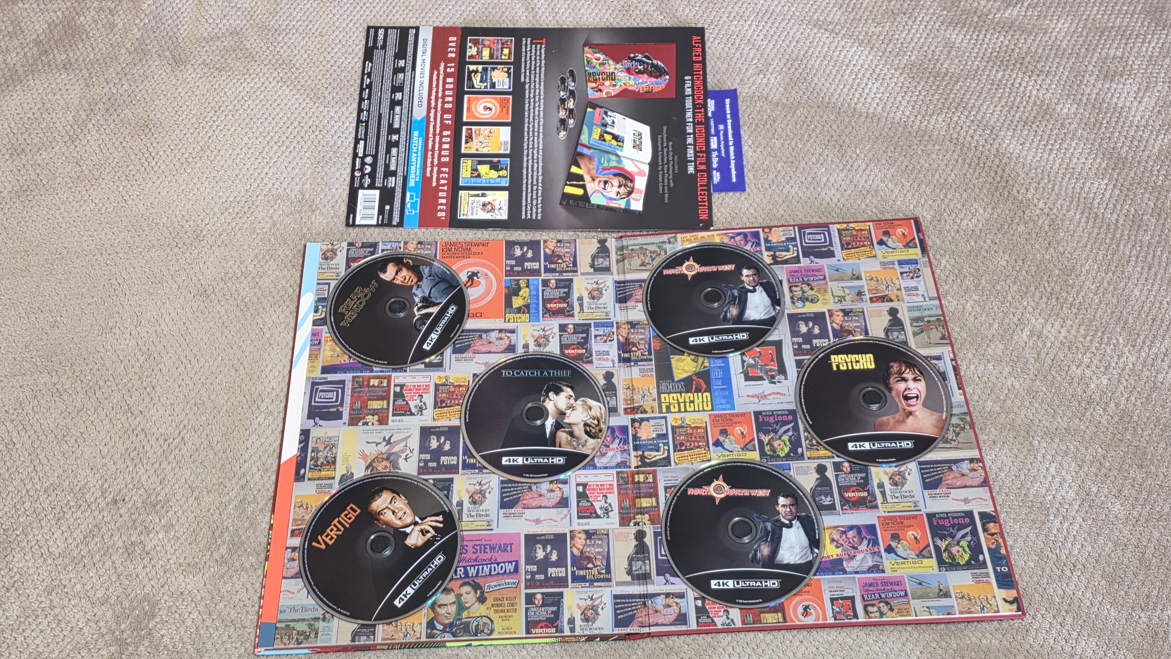 4K - Alfred Hitchcock Collector's Edition 6 disc Artbook   -  #917