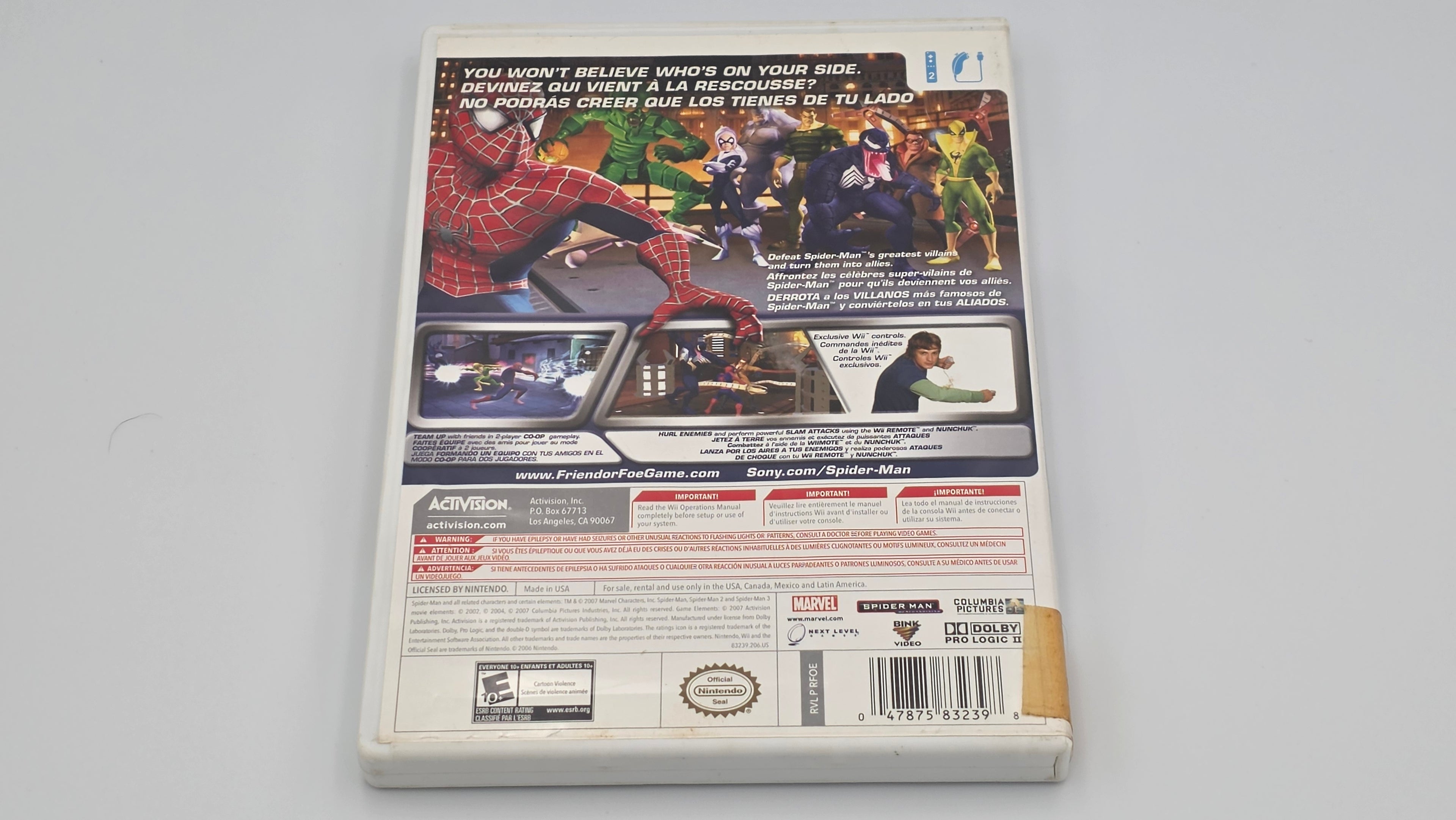 Wii Spider-Man Friend or Foe
