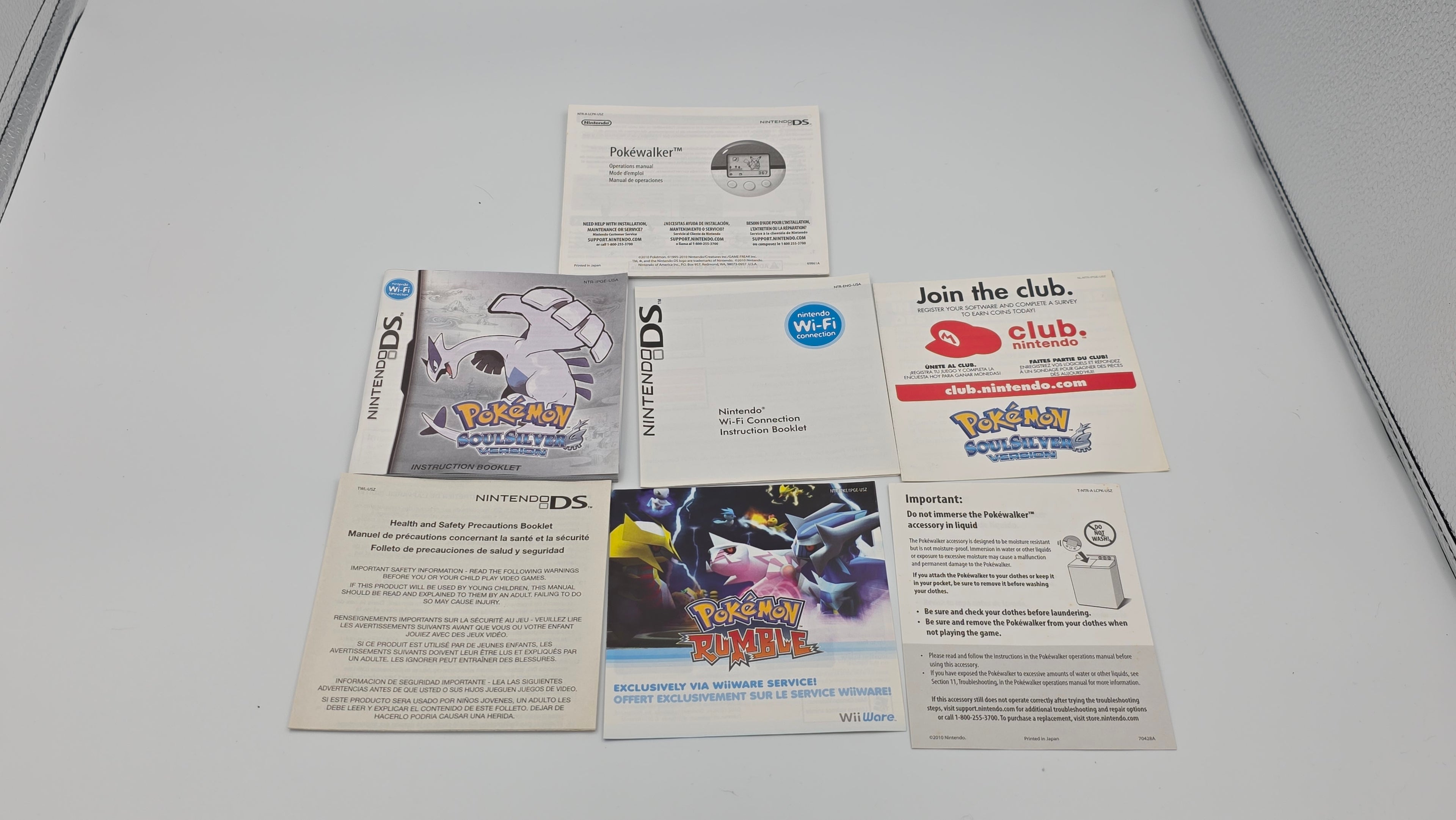 DS Pokemon Soul Silver Big Box Pokewalker