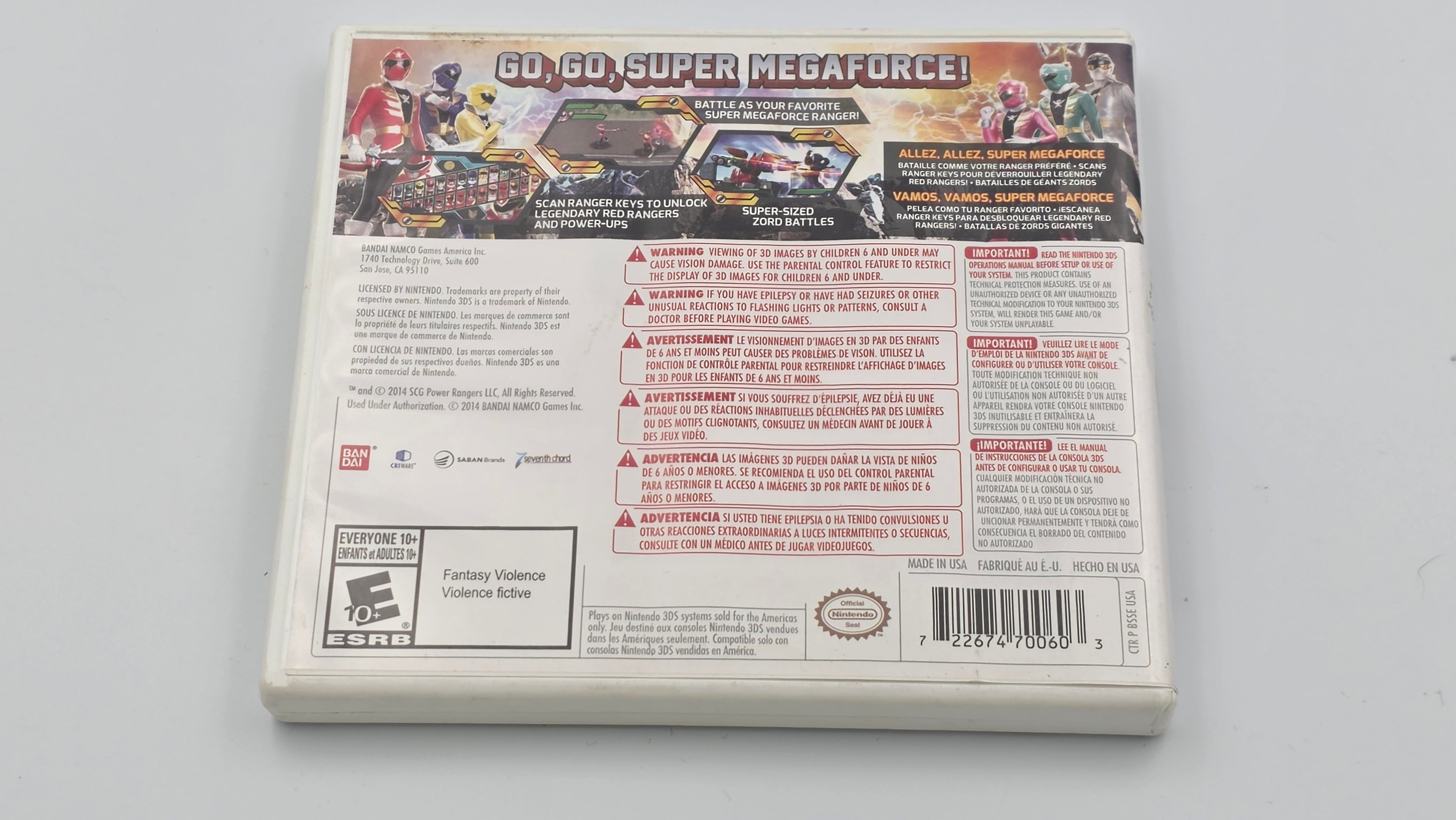 3DS -  Power Rangers: Super MegaForce  -  #467