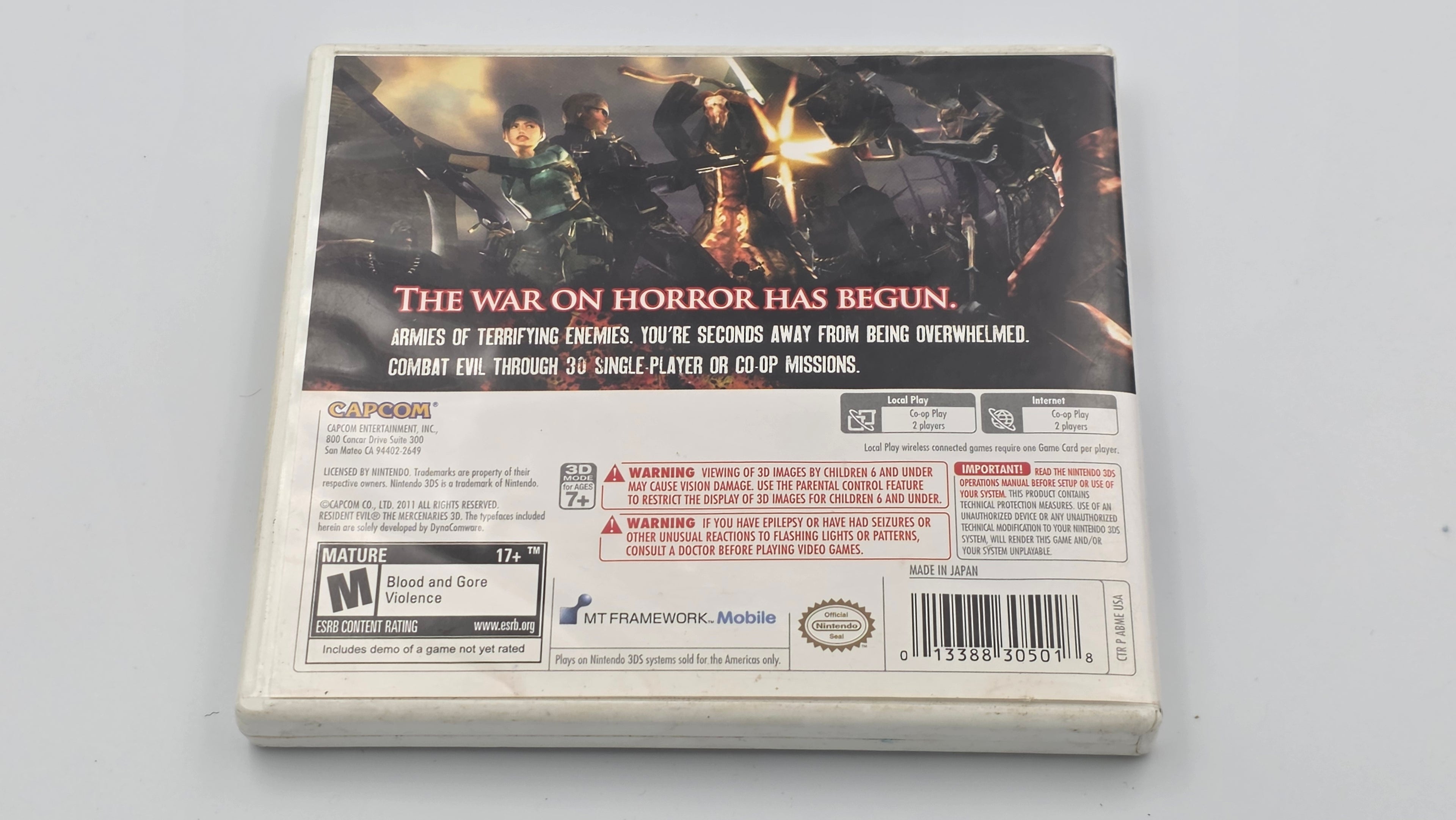 3DS - Resident Evil 3D The Mercenaries - #473
