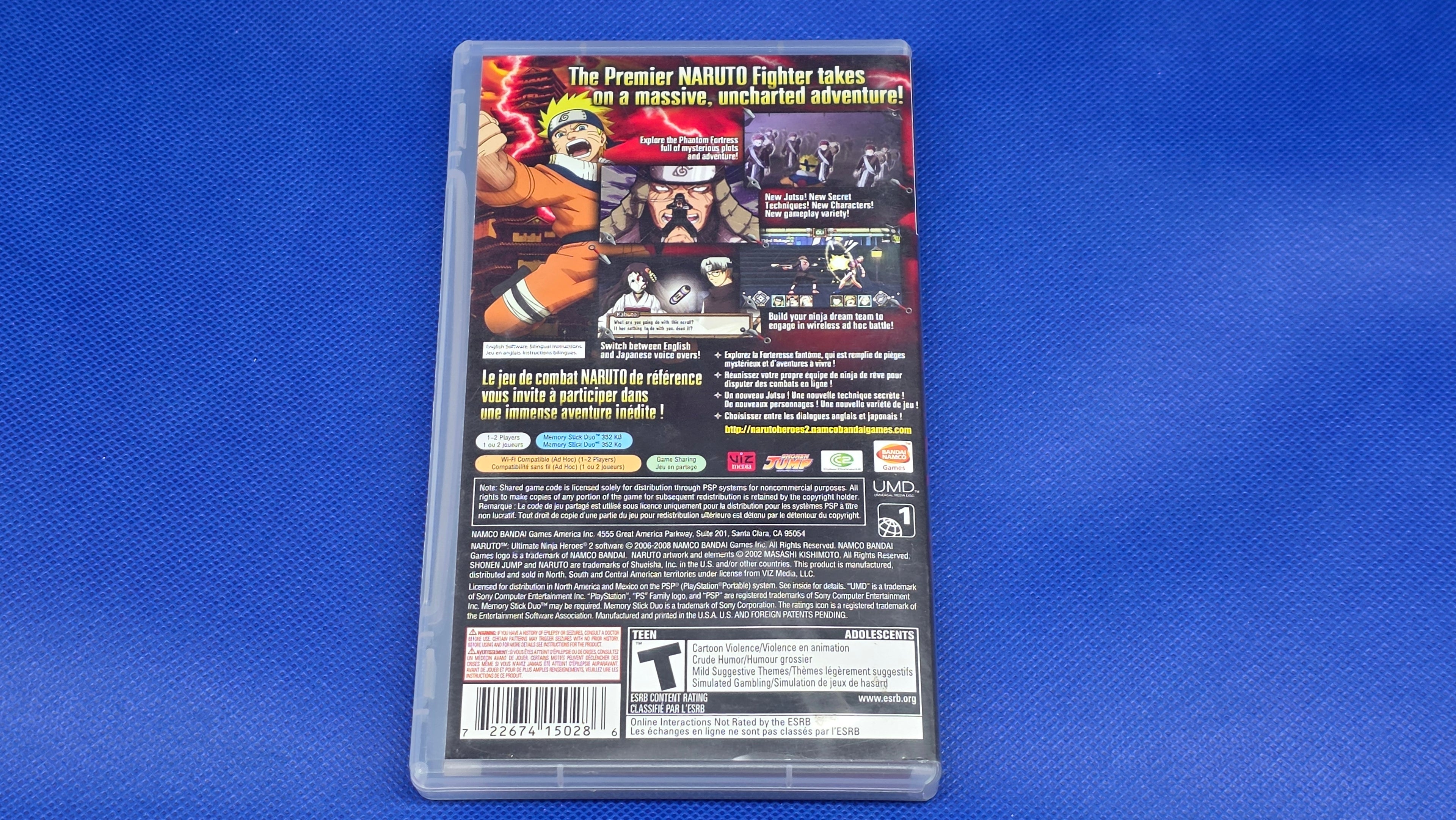 PSP -  Naruto Ultimate Ninja Heroes 2 The Phantom Fortress -  #458
