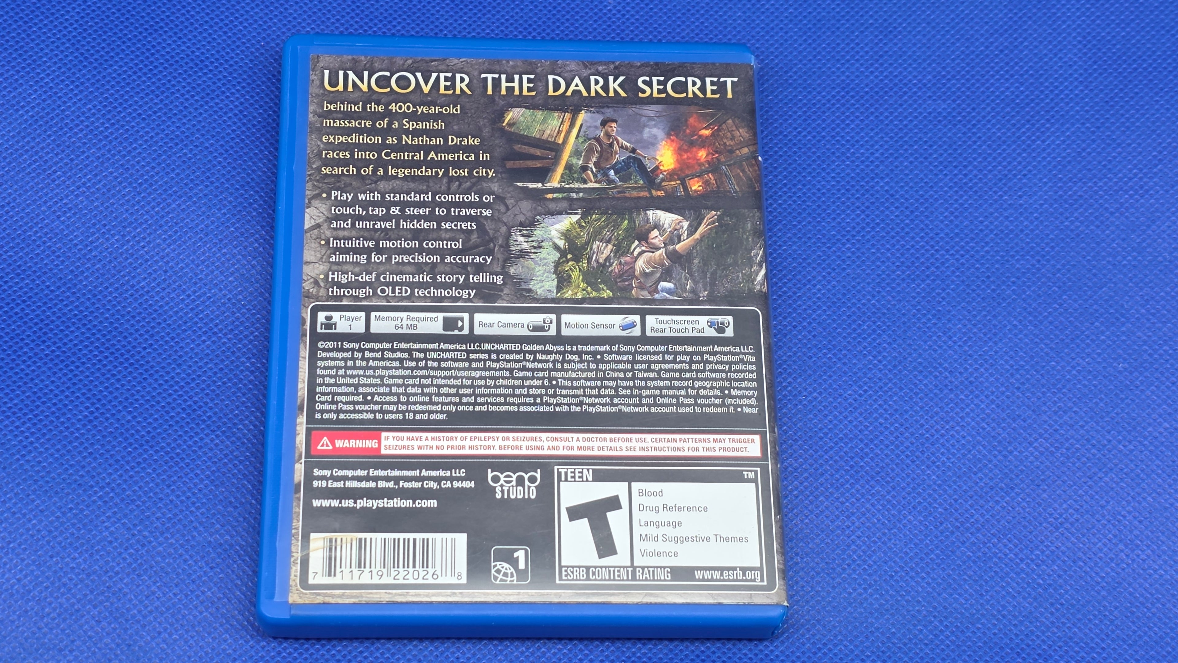 Ps Vita - Uncharted Golden Abyss  -  #629