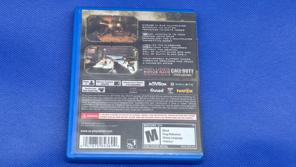 Ps Vita - Call of Duty Black Ops: Declassified  -  #631