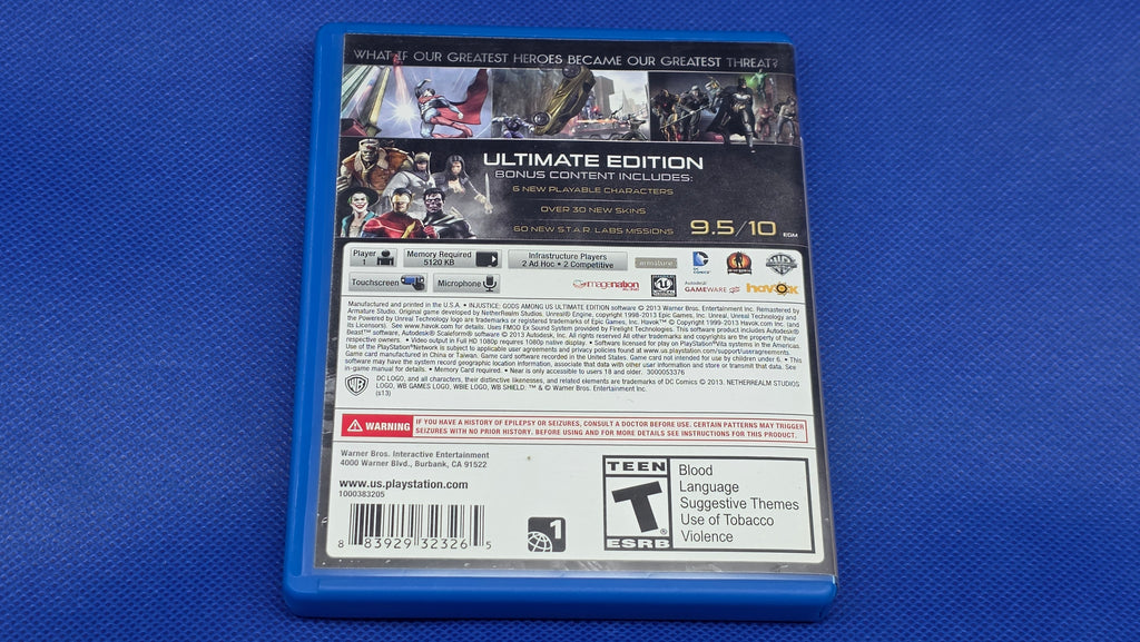 Ps Vita - Injustice Gods Among Us: Ultimate Edition  -  #632