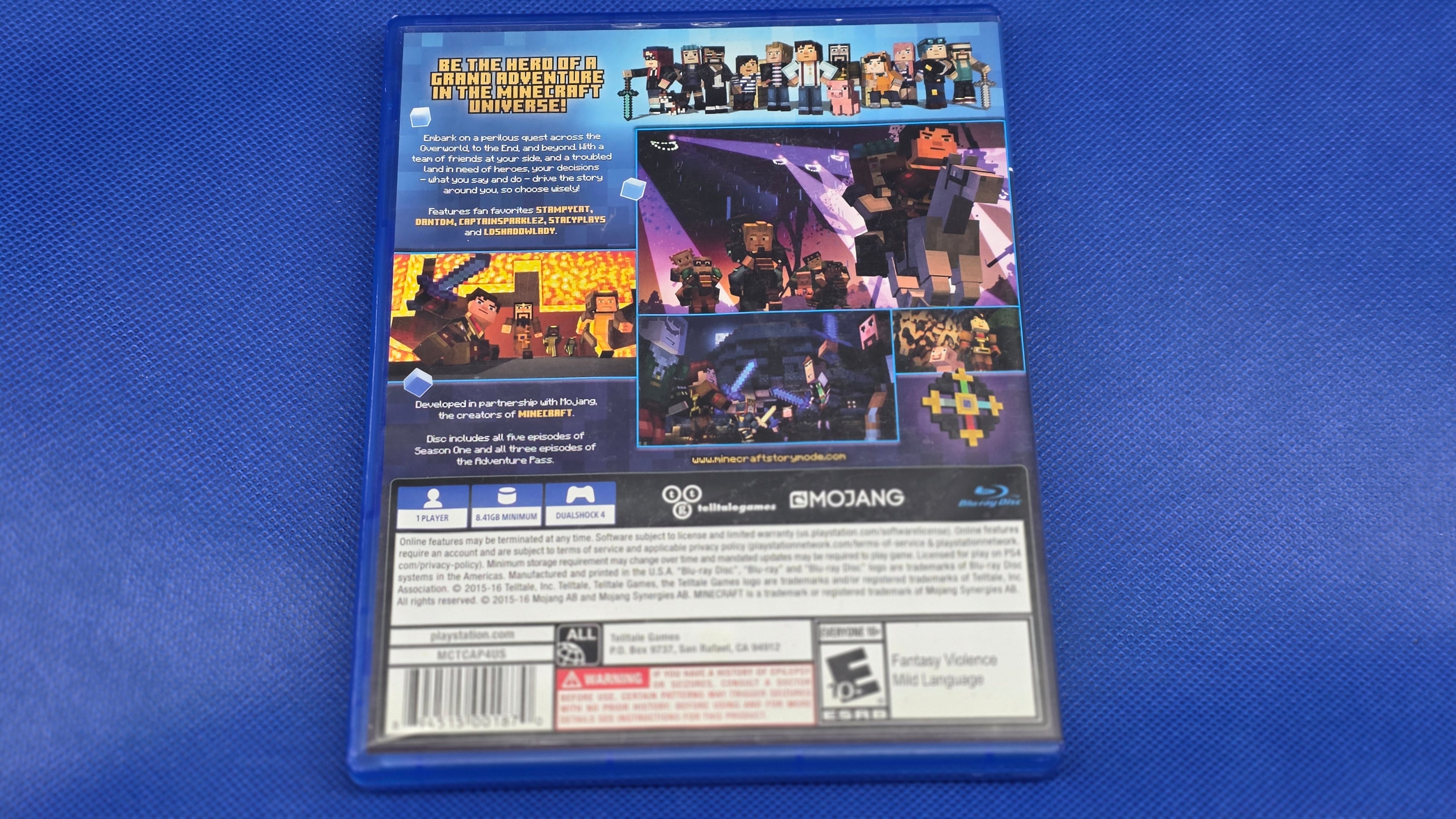 PS4  -  Minecraft Story Mode: The Complete Adventure  -  #788