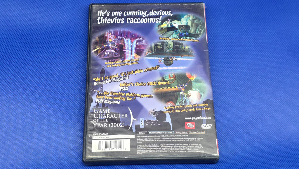PS2  -  Sly Cooper and the Thievius Raccoonus -  #809