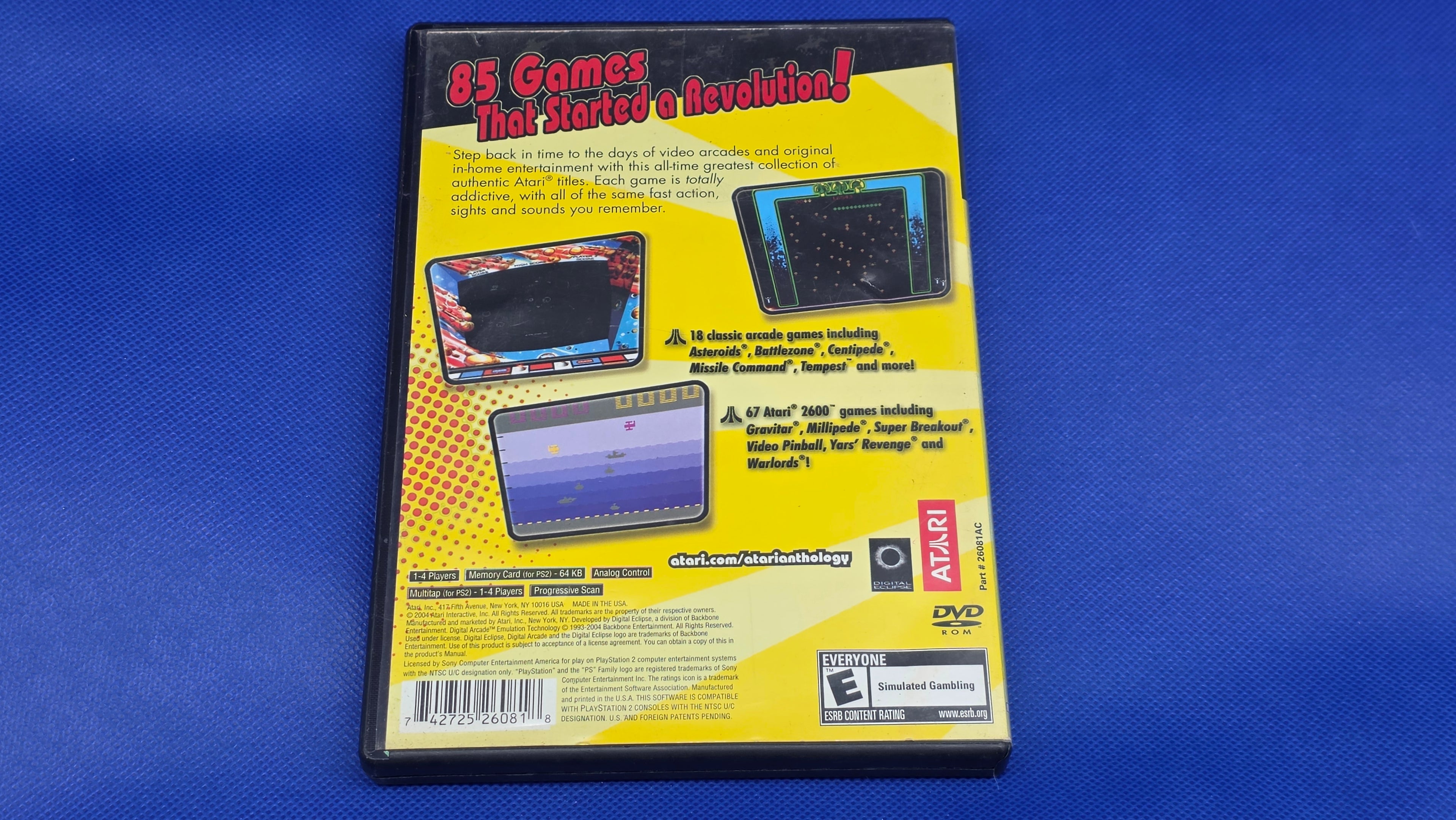 PS2  -  Atari Anthology -  #816