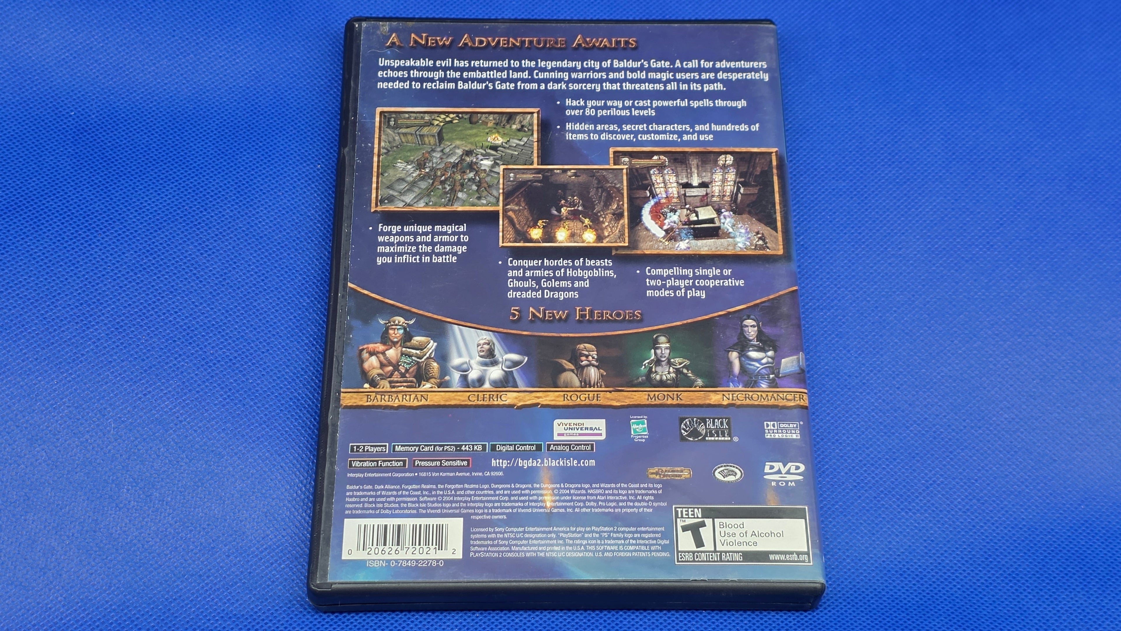 PS2  -  Baldur's Gate: Dark Alliance II -  #796
