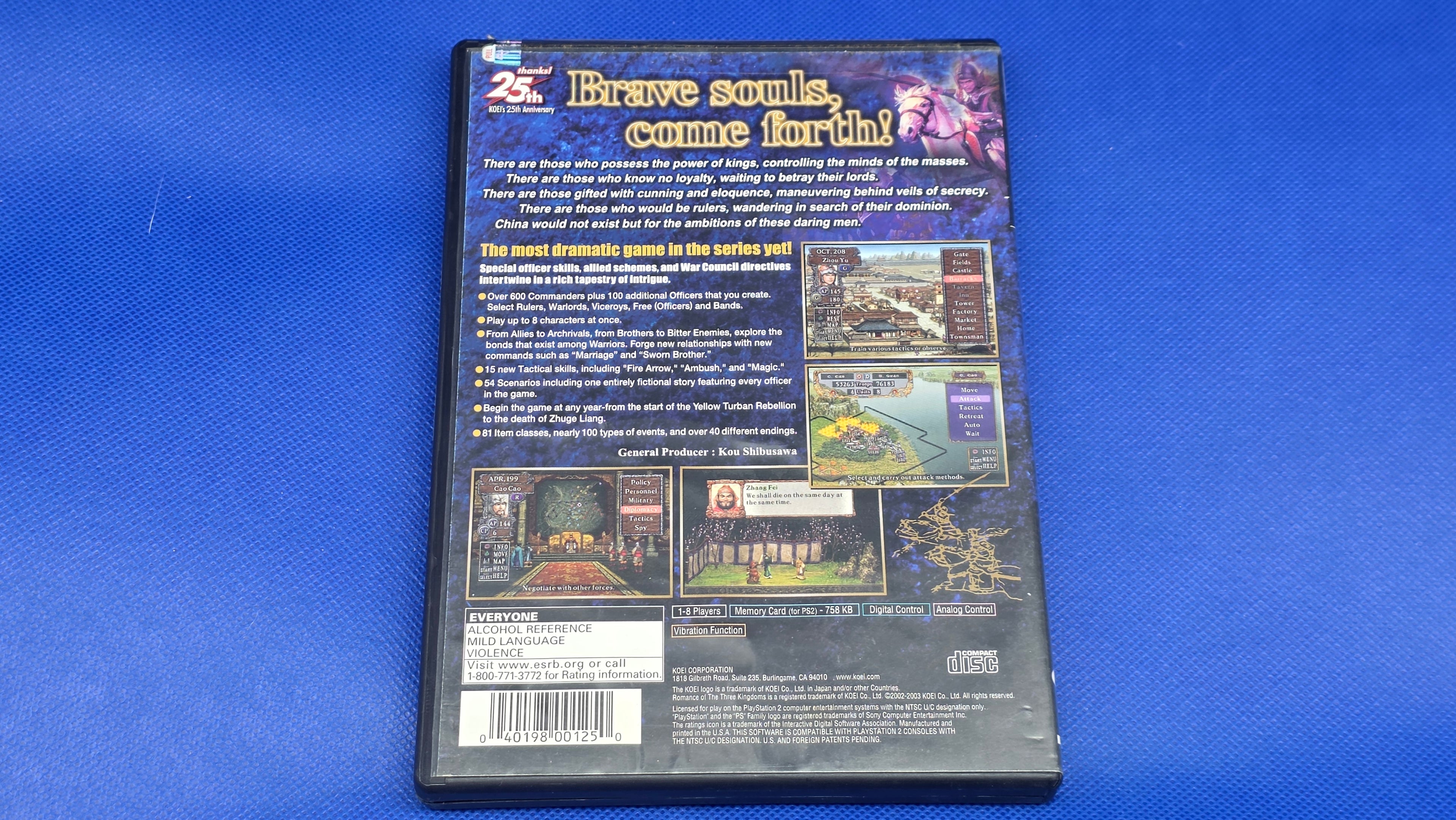 PS2  -  Romance of the Three Kingdoms VIII   -  #799