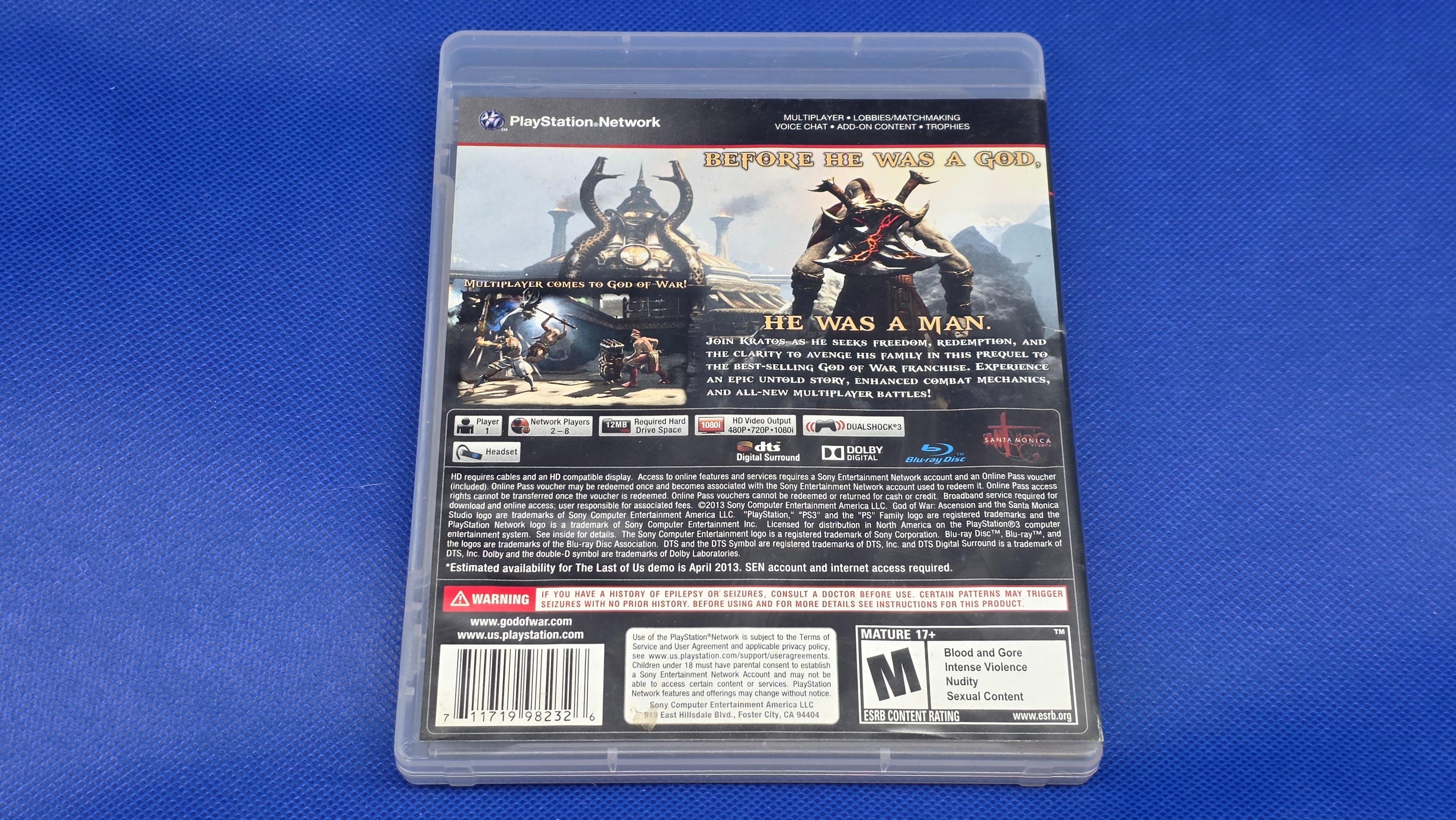 PS3  -  God of War Ascension  -  #823