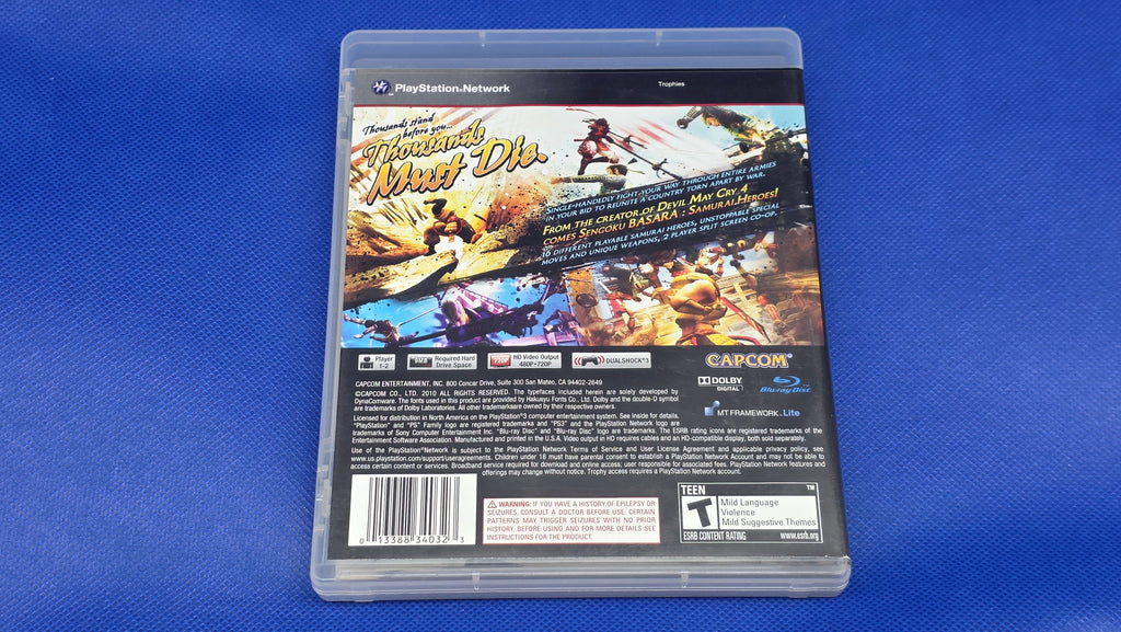 PS3  -  Sengoku Basara: Samurai Heroes  -  #824