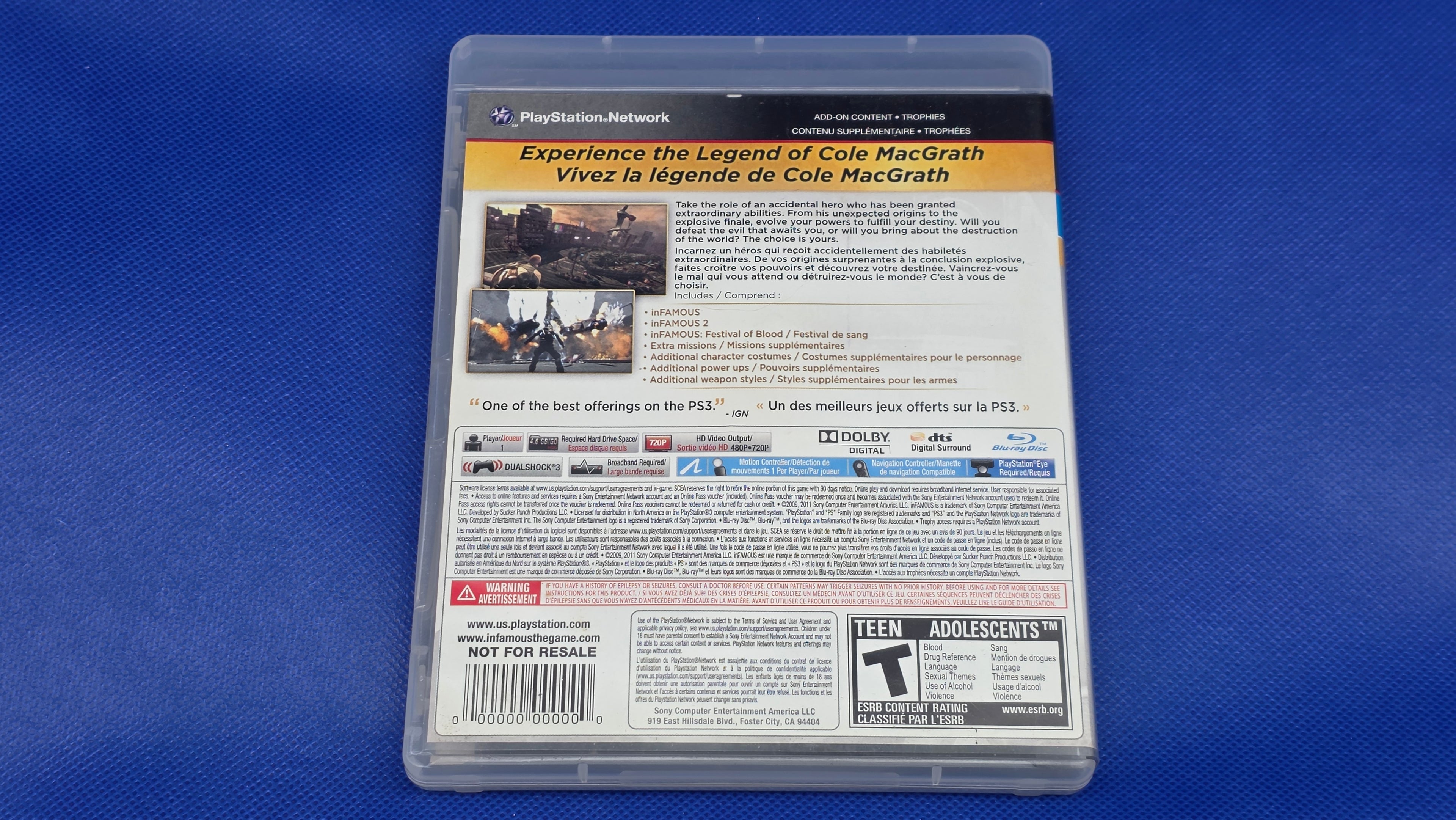 PS3  -  Infamous Collection  -  #825