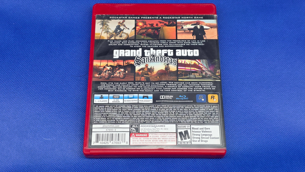 PS3  -  Grand Theft Auto San Andreas  -  #833