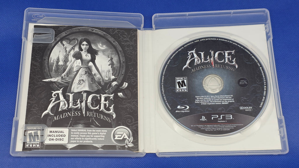 PS3  -  Alice Madness Returns  -  #834