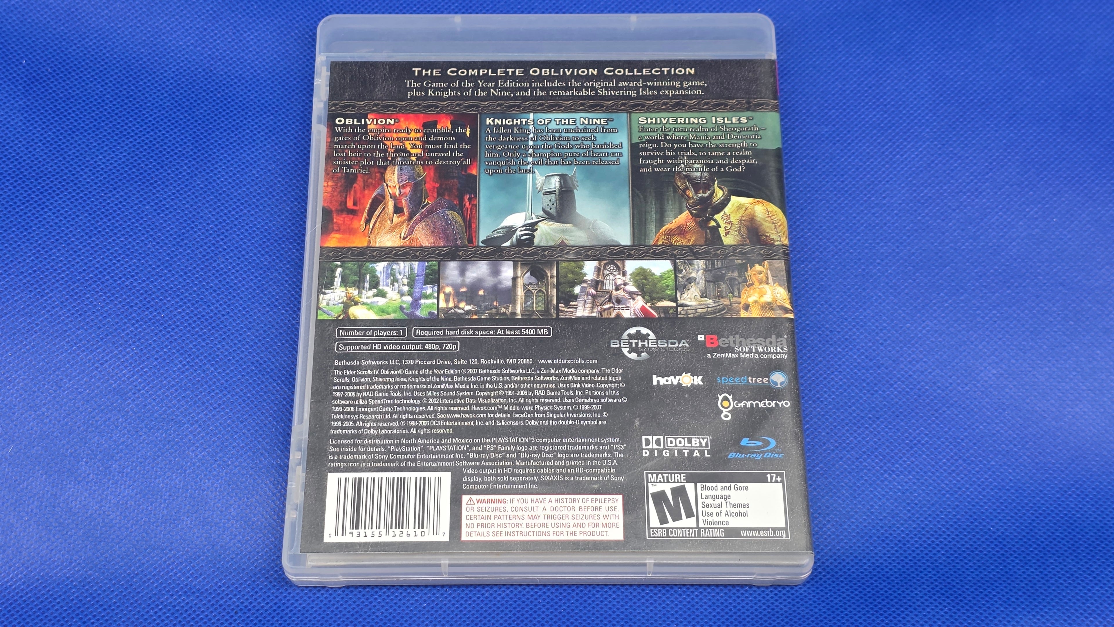 PS3  -  The Elder Scrolls IV: Oblivion GOTYE  -  #841