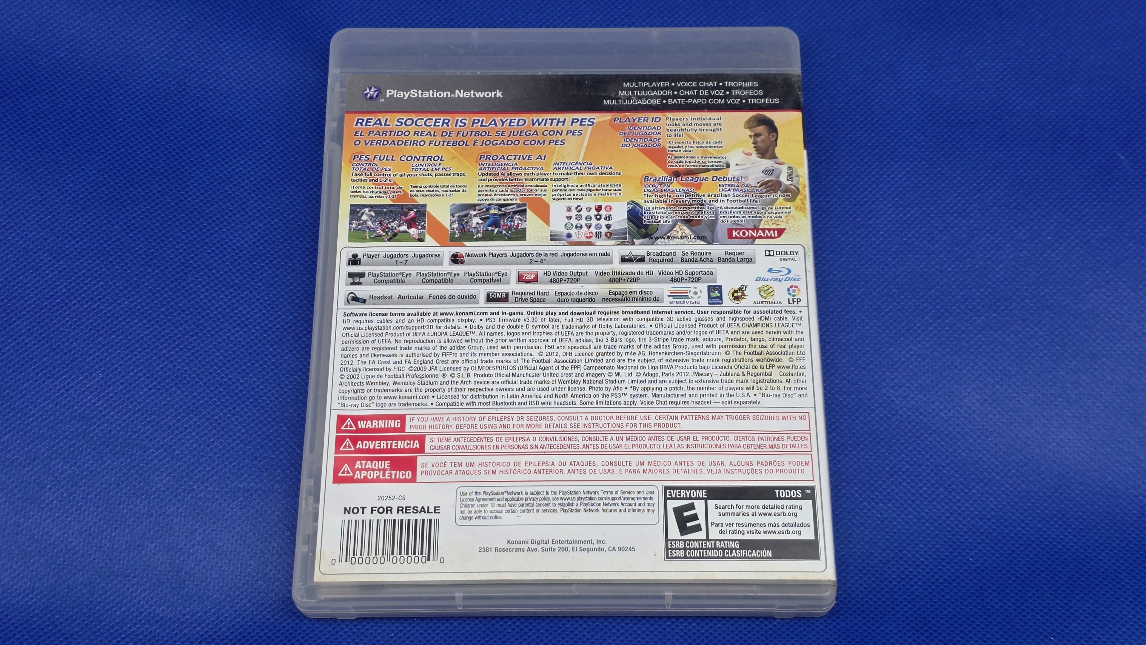 PS3  -  PES Pro Evolution Soccer 2013  -  #846