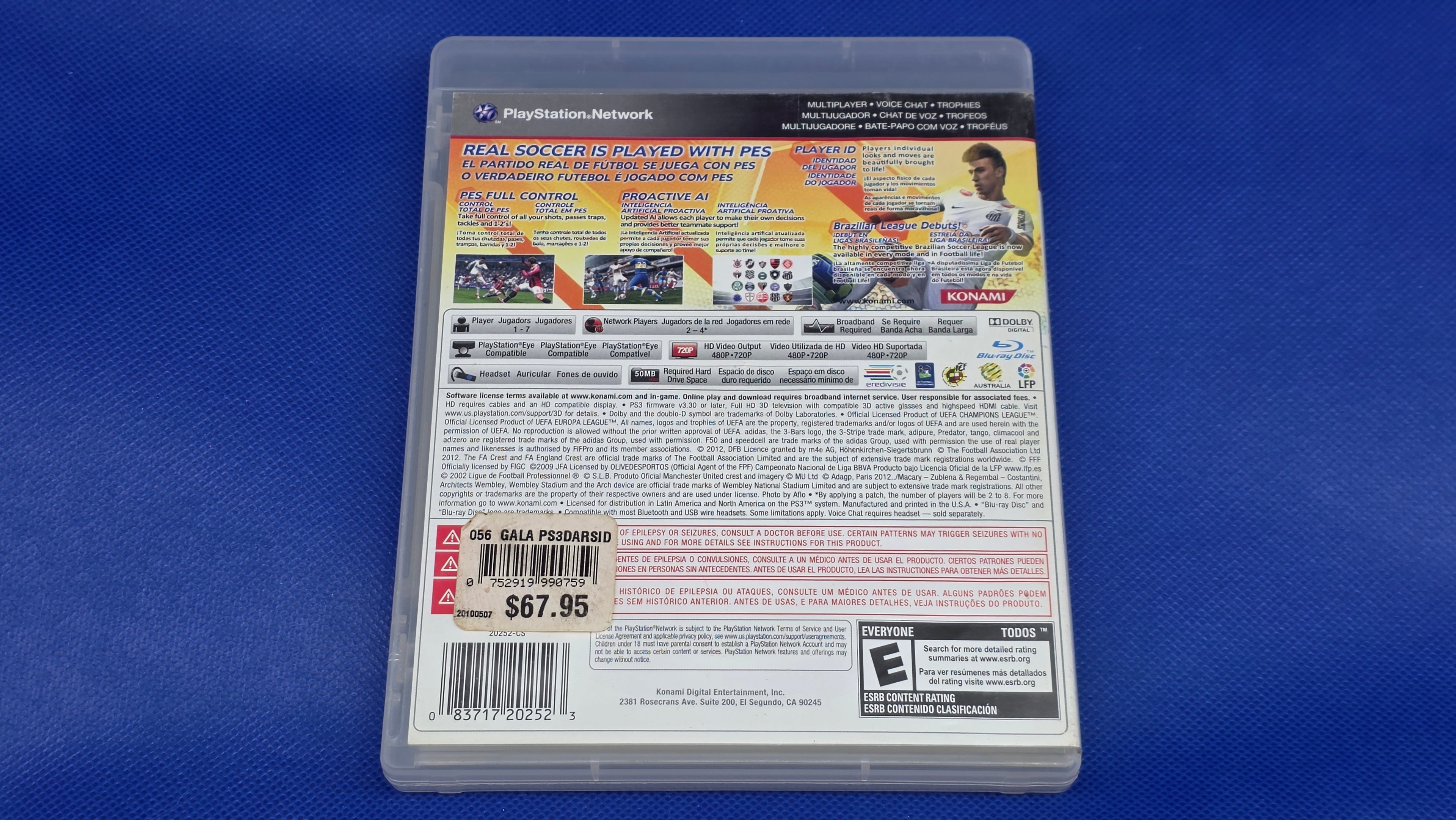 PS3  -  PES Pro Evolution Soccer 2013  -  #852