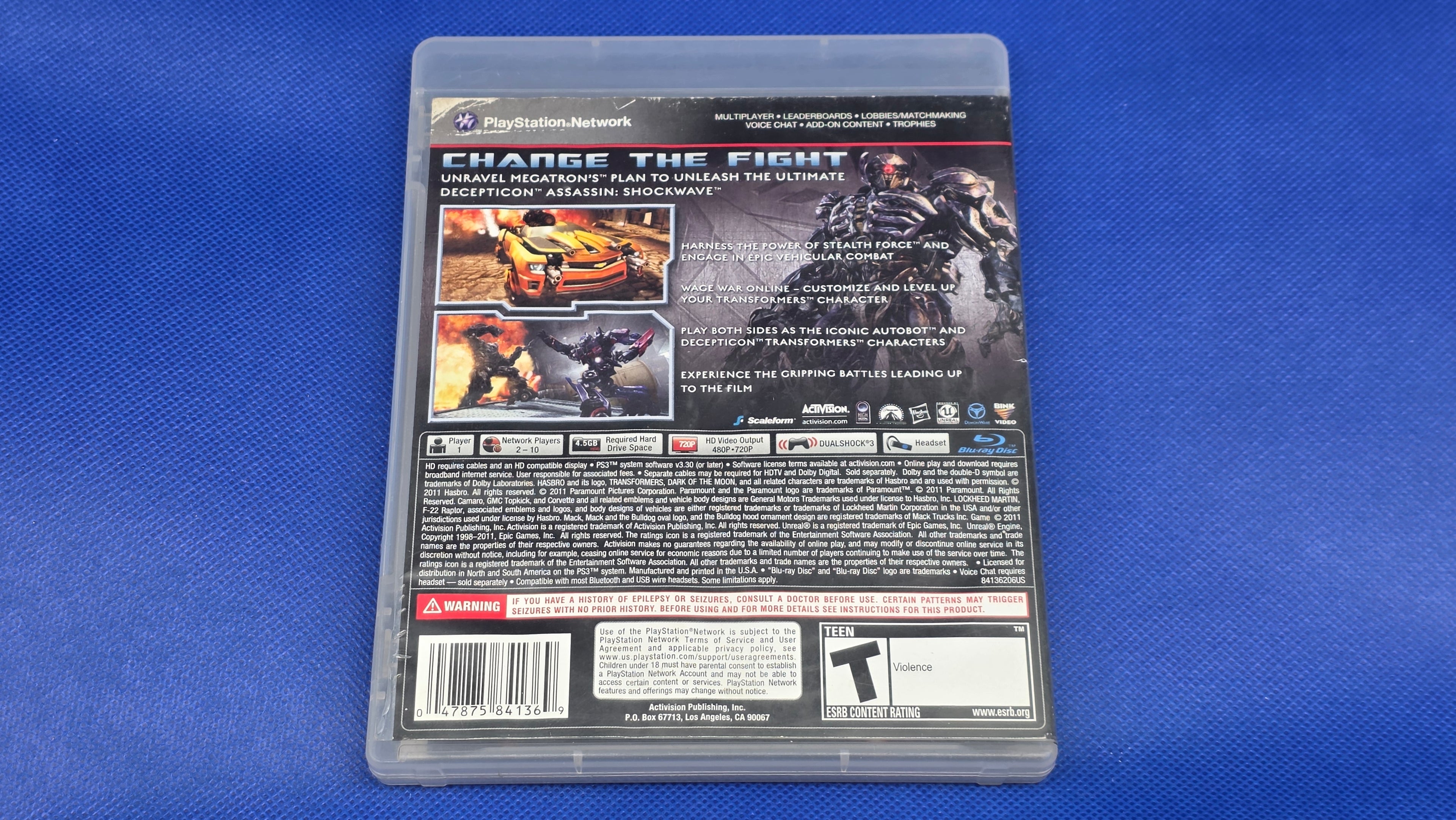 PS3  -  Transformers: Dark of the Moon  -  #854