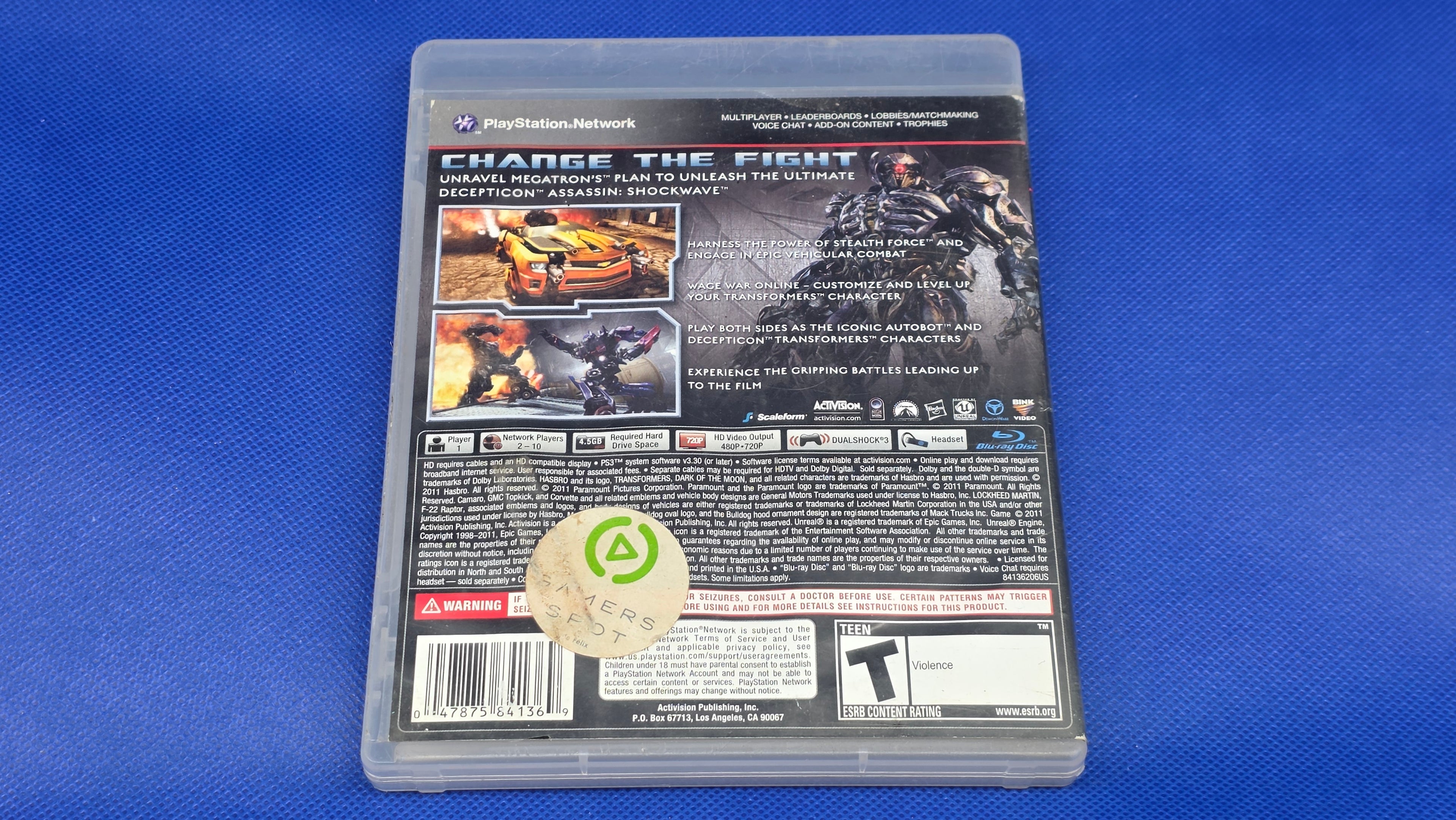 PS3  -  Transformers: Dark of the Moon  -  #858