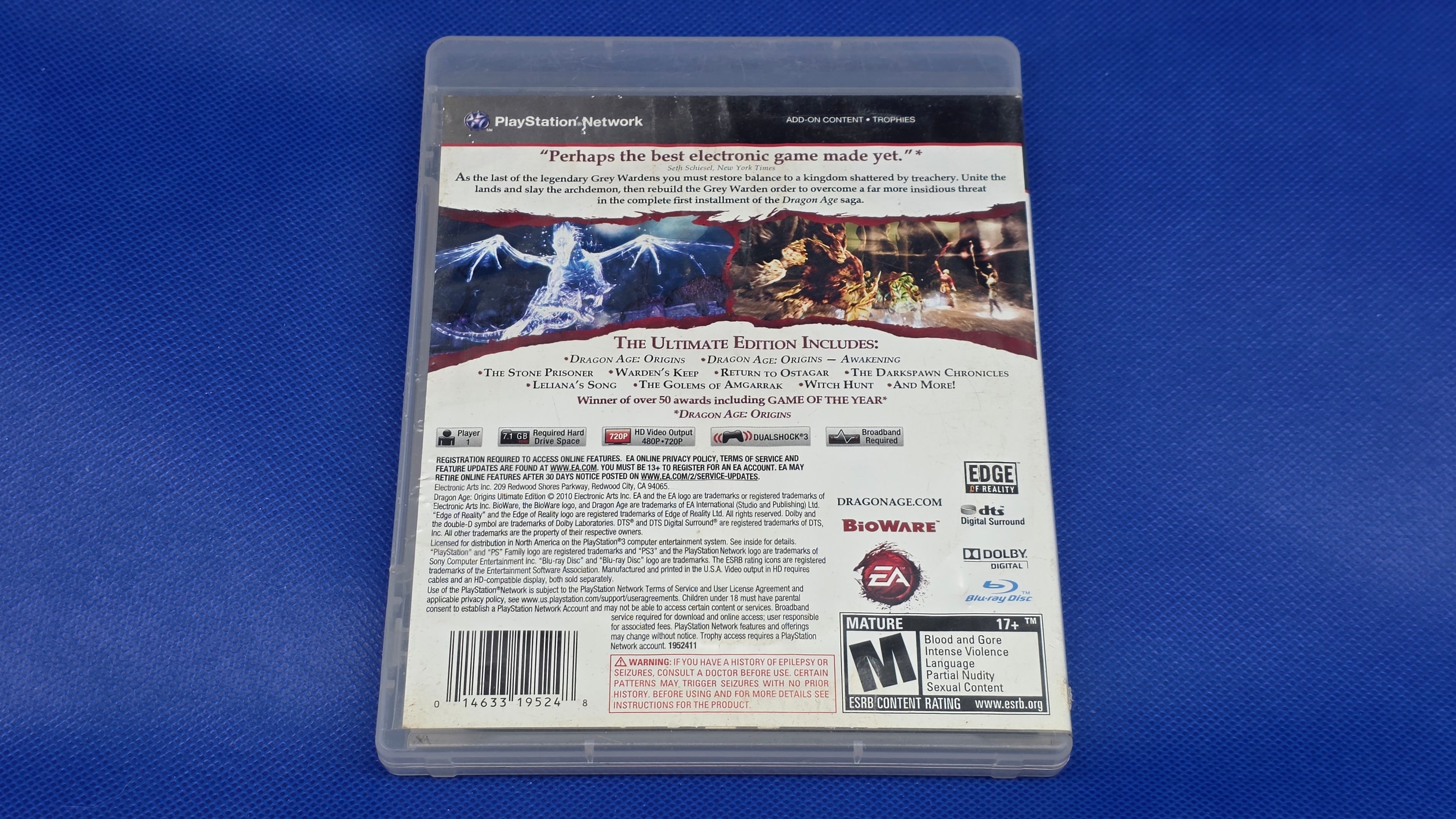 PS3  -  Dragon Age Origins Ultimate Edition  -  #863