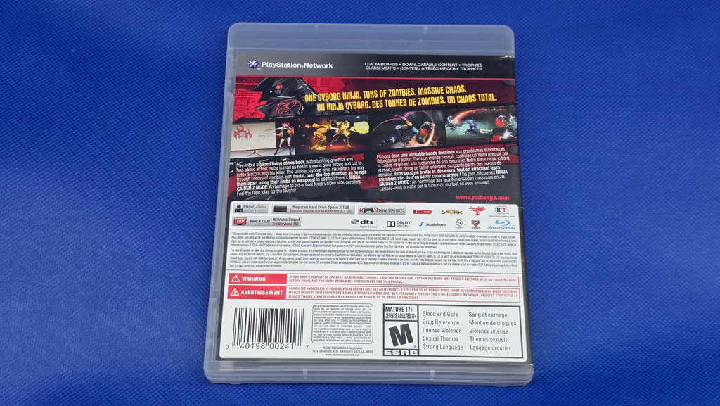 PS3  -  Yaiba Ninja Gaiden Z  -  #865