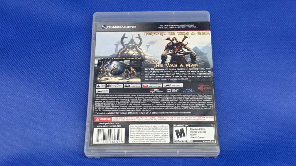 PS3  -  God of War Ascension  -  #876