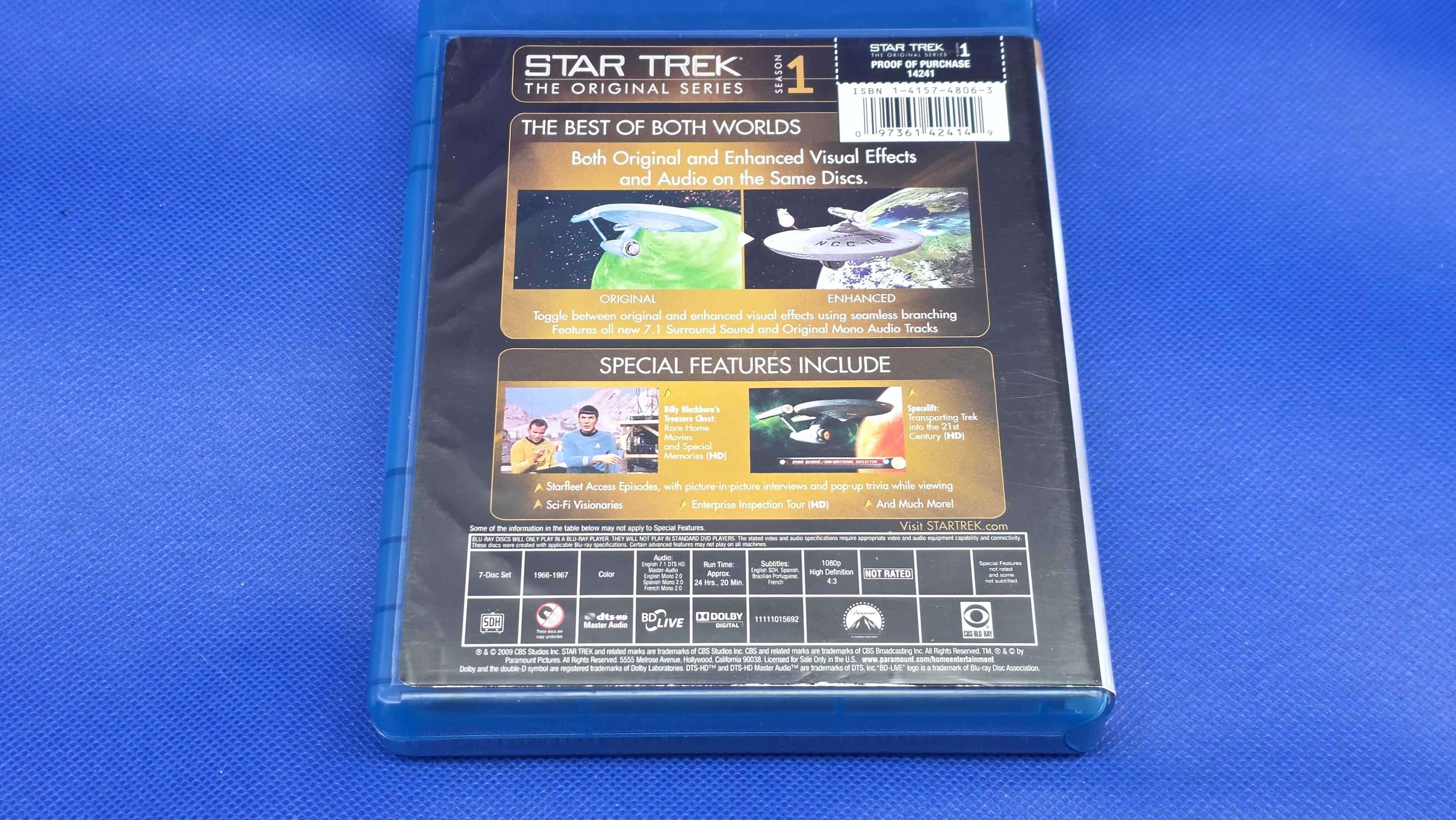 Blu-Ray - Star Trek: The Original Series Season 1   -  #890
