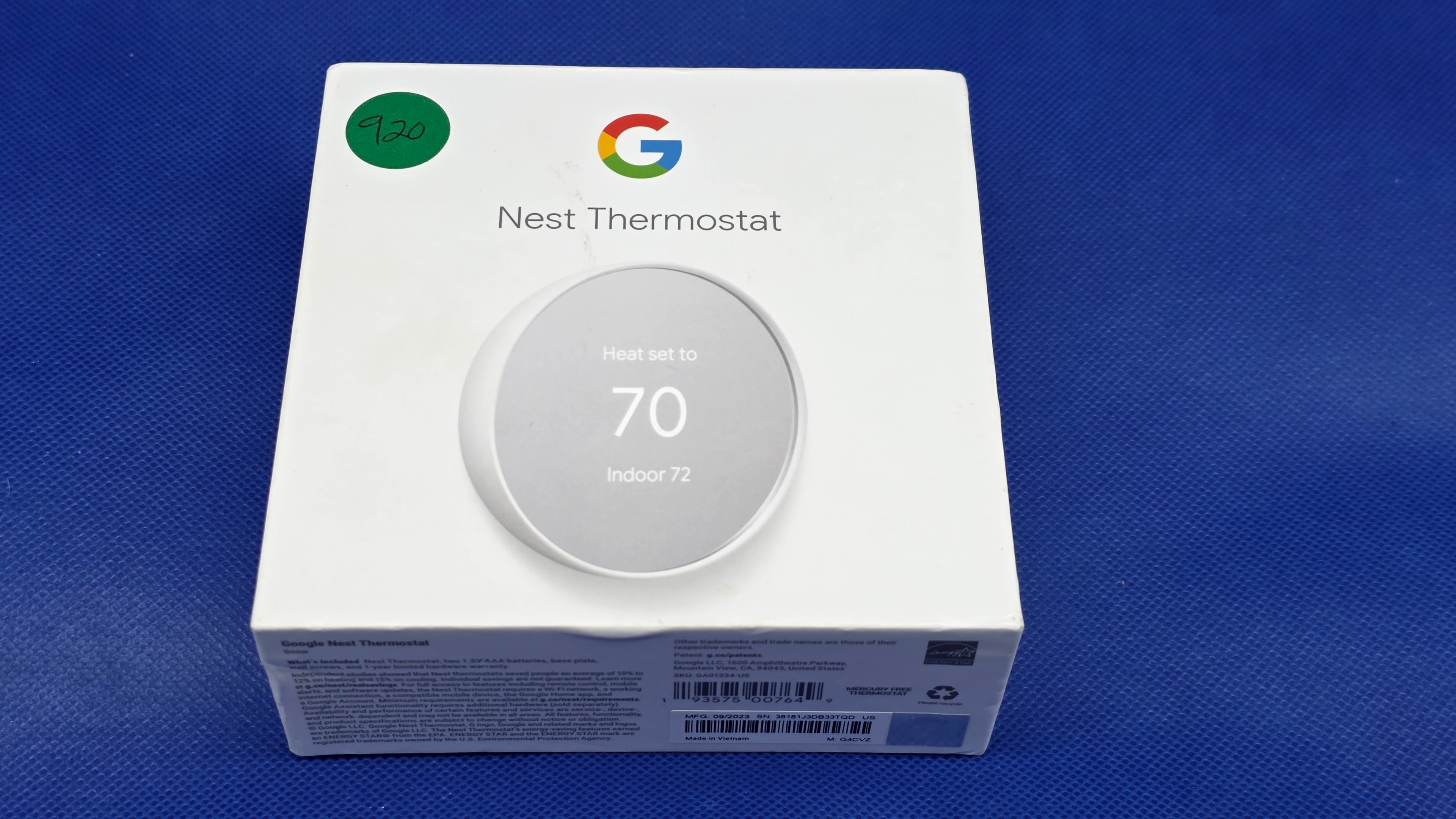 Google Nest Thermostat G4CVZ