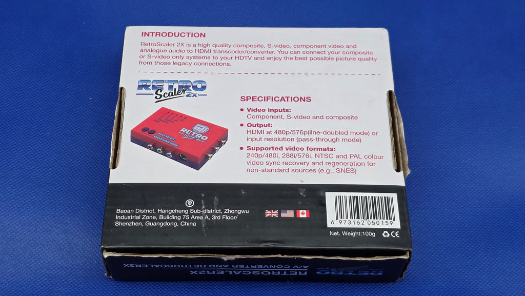 RetroScaler2x AV to HDMI Up-Scaler Converter Line-Doubler Retro Consoles Tink
