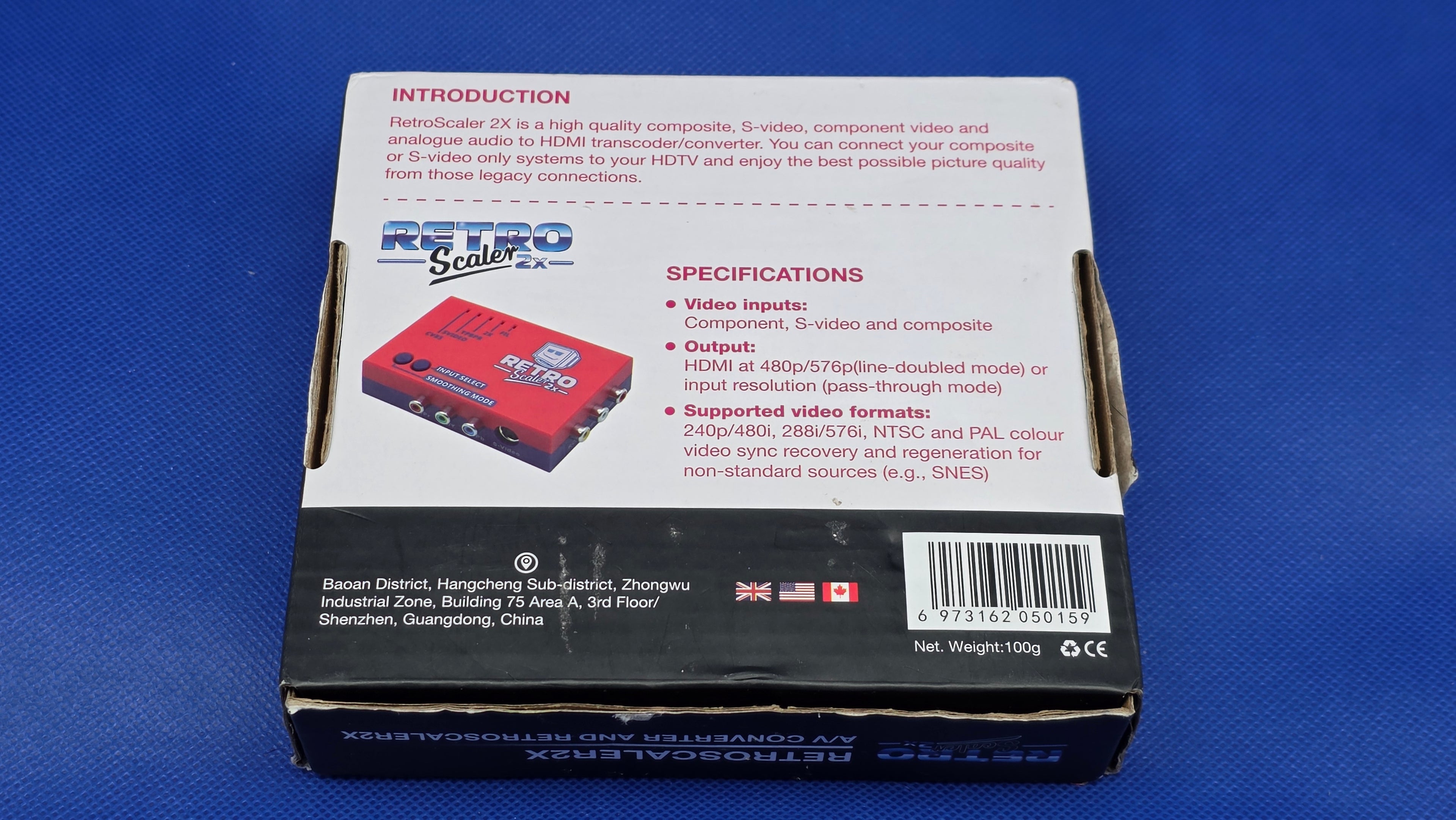 RetroScaler2x AV to HDMI Up-Scaler Converter Line-Doubler Retro Consoles Tink