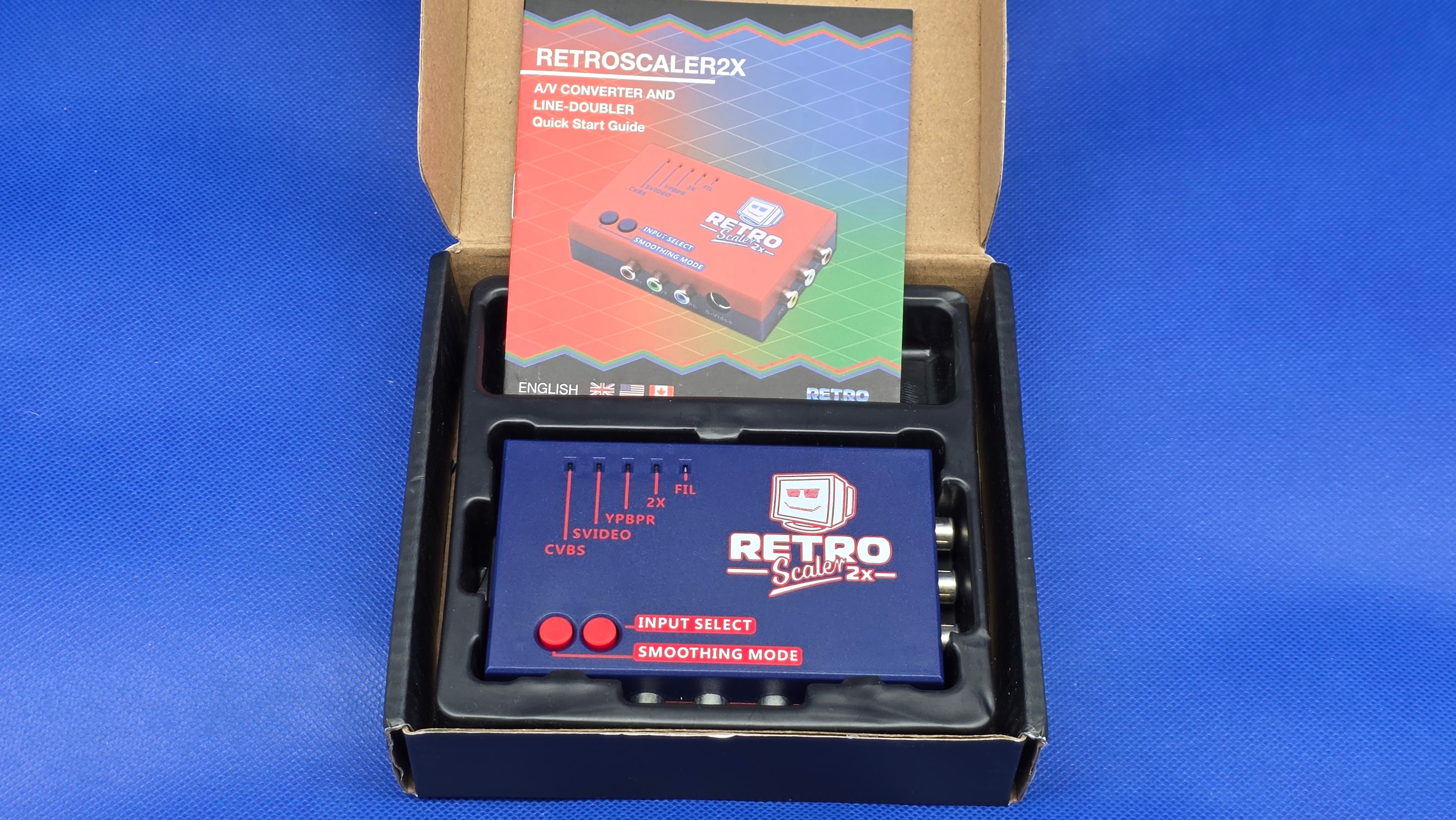 RetroScaler2x AV to HDMI Up-Scaler Converter Line-Doubler Retro Consoles Tink