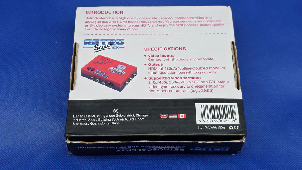 RetroScaler2x AV to HDMI Up-Scaler Converter Line-Doubler Retro Consoles Tink (Copy)