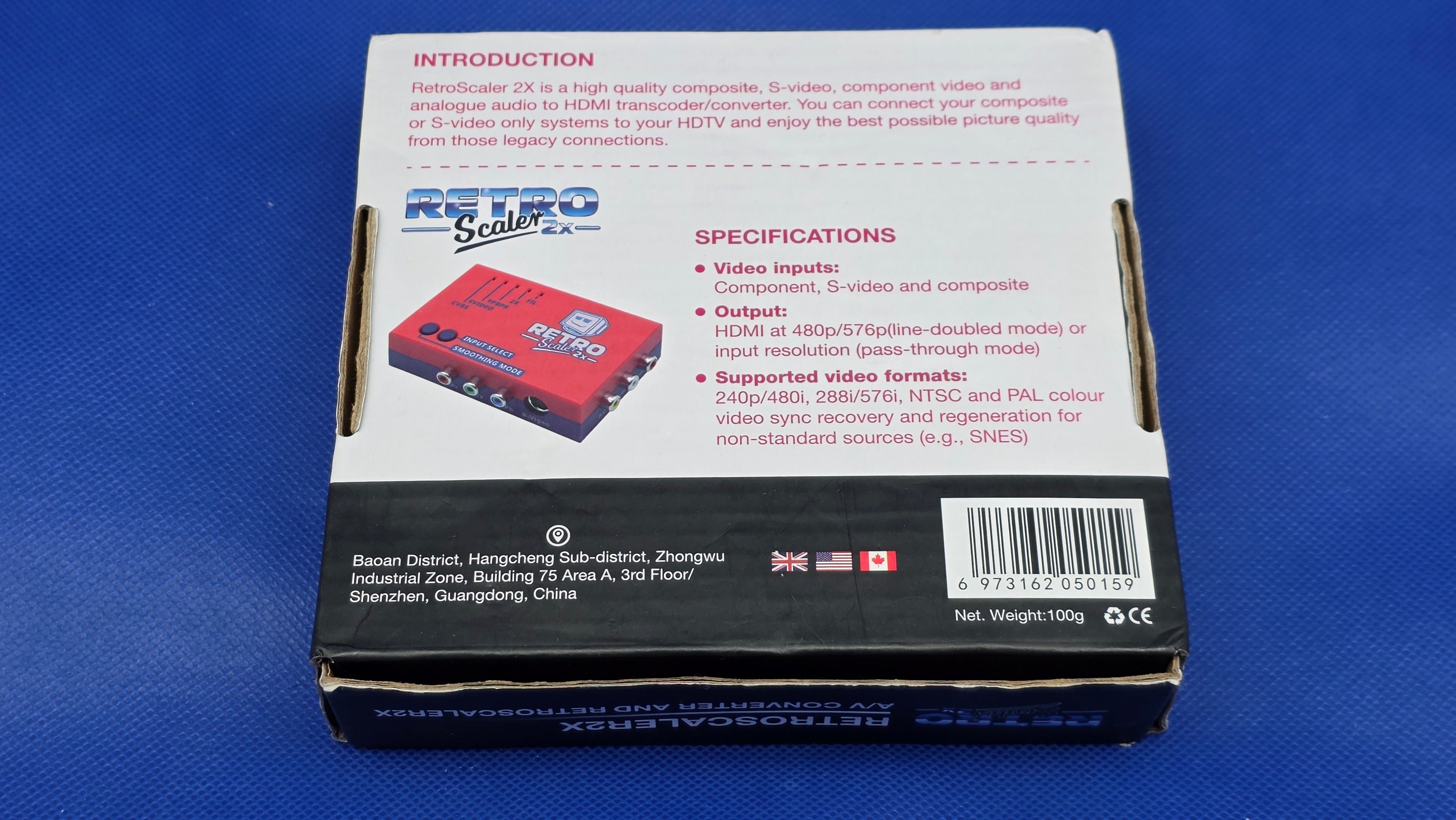 RetroScaler2x AV to HDMI Up-Scaler Converter Line-Doubler Retro Consoles Tink (Copy)
