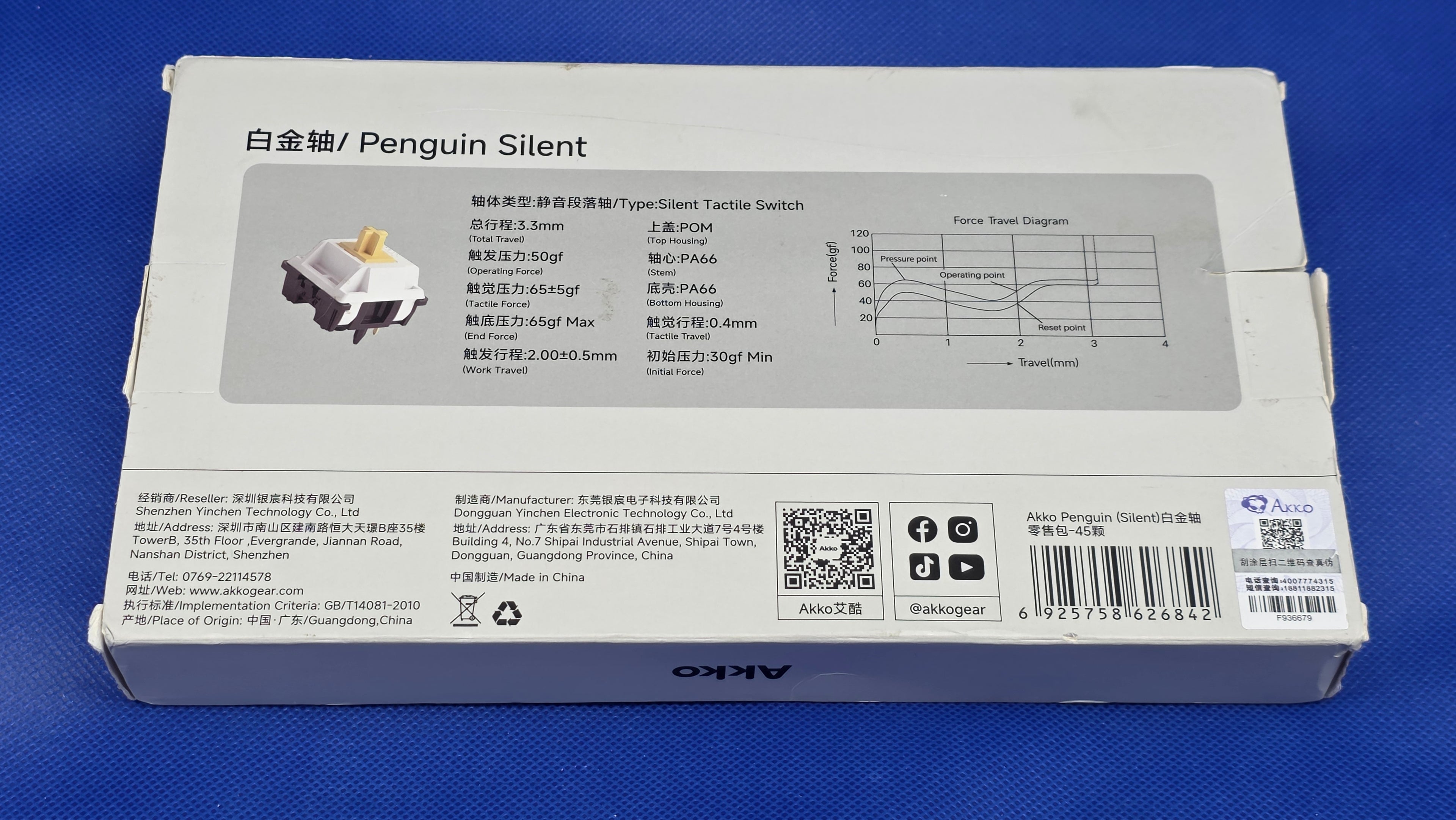 Penguin Silent Lubed  Switches for Keyboards