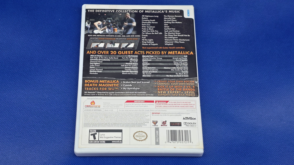 Wii Guitar Heroes: Metallica  #949