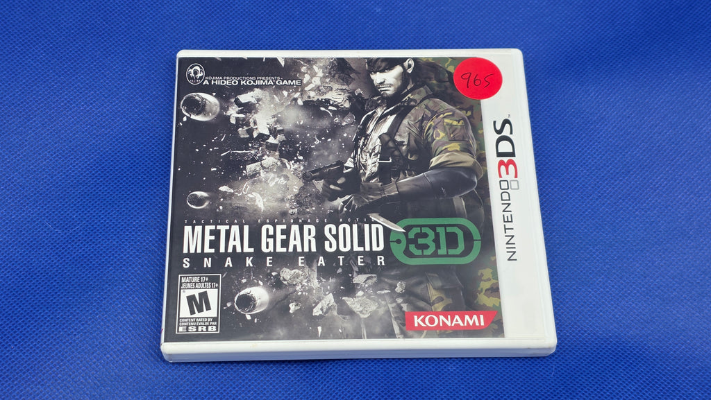 3DS - Metal Gear Solid 3d: Snake Eater  -  #965