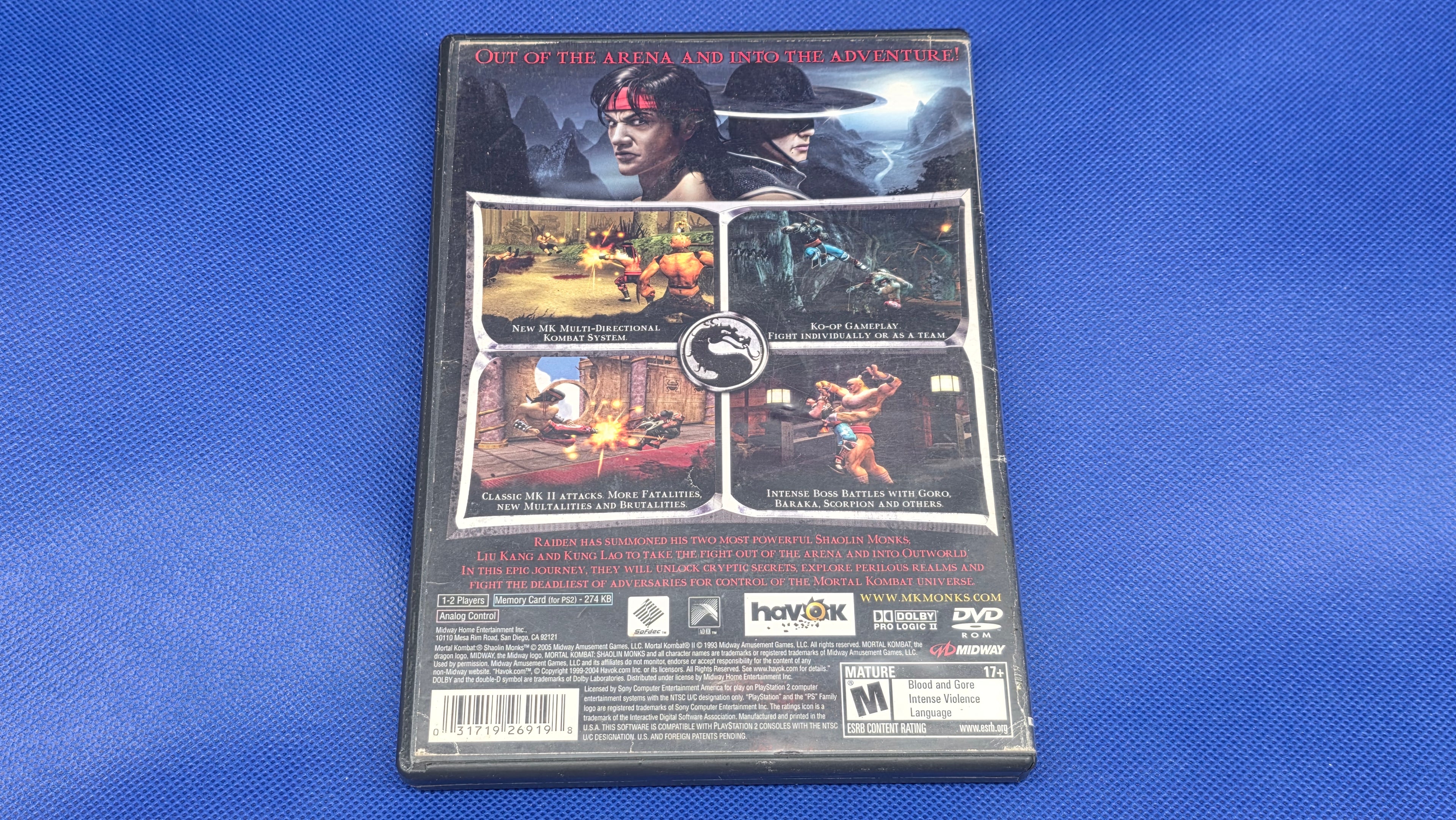 PS2  -  Mortal Kombat: Shaolin Monks  -  #2